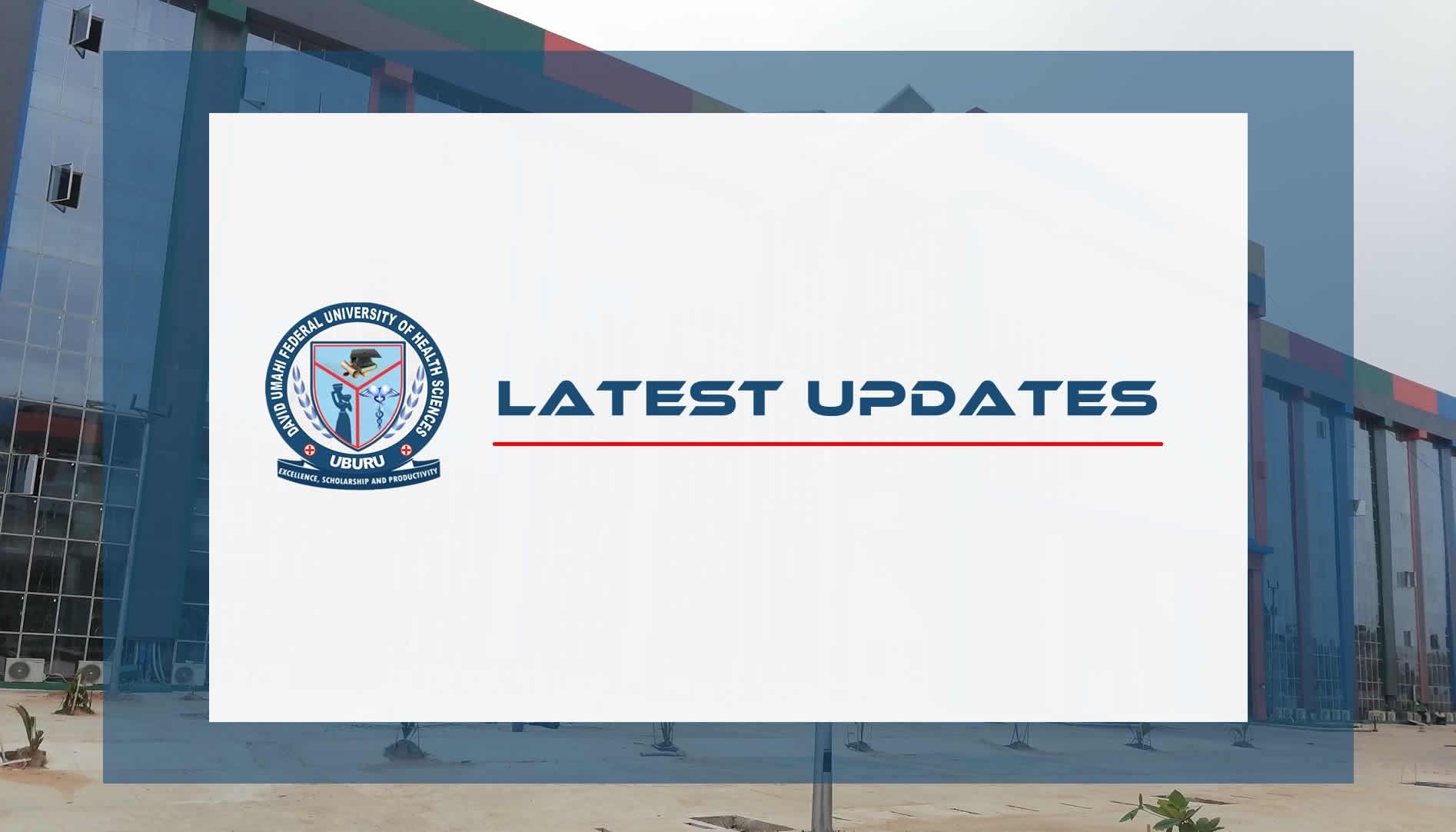 Orientation Programme for Candidates Offered Provisional Admission into MSc Programmes of David Umahi Federal University of Health Sciences, Uburu, Ebonyi State, Nigeria